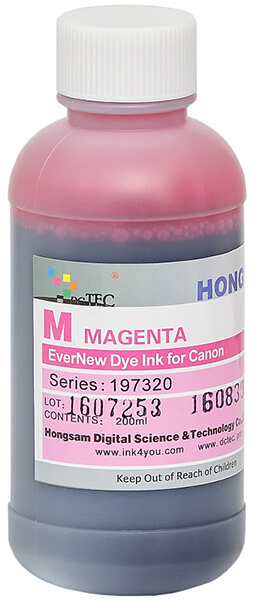 Чернила серии 197320 - Magenta (пурпурный) 200 мл