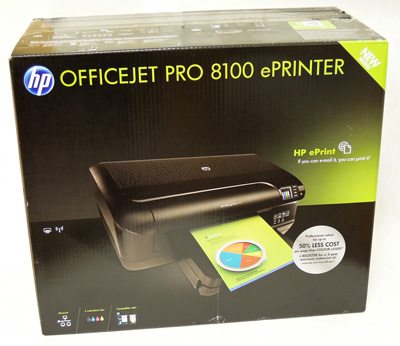 Упаковка принтера HP8100