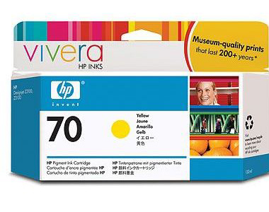 Картридж HP 70 Yellow