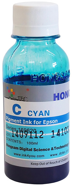Набор пигментных чернил для Epson WF-5690DWF из 4 цветов по 100 мл