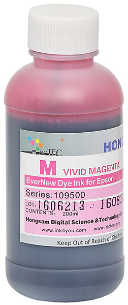 Чернила серии 109500 - Vivid Magenta (насыщенный пурпурный) 200 мл