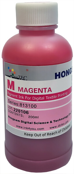 Текстильные чернила Magenta (пурпурный) 200 мл - серия 813100