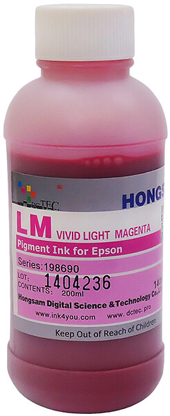 Чернила серии 198690 - Vivid Light Magenta (насыщенный светло-пурпурный) 200 мл