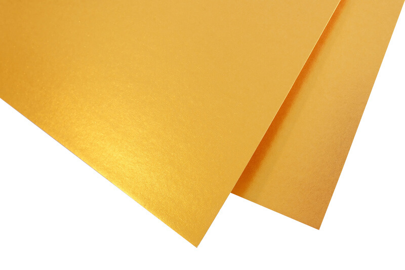 Перламутровая дизайнерская двусторонняя бумага "Золото Металл" INSIDE 250 г/м2 А4 10л