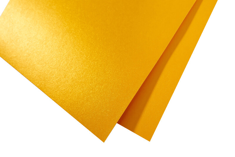 Перламутровая двусторонняя бумага «Желтое золото» INSIDE 250г/м2 А4 10л