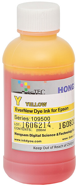 Чернила серии 109500 - Yellow (жёлтый) 200 мл