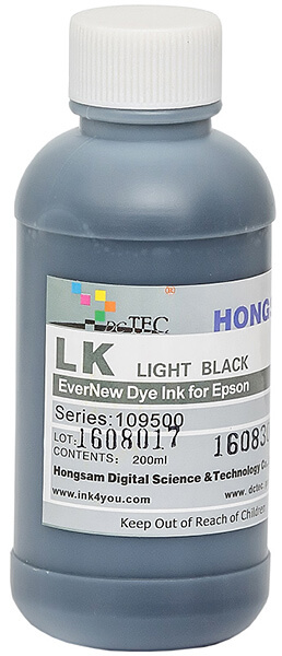 Чернила серии 109500 - Light Black (серый) 200 мл