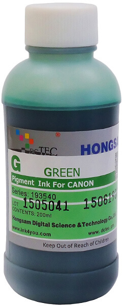 Чернила для Canon imagePROGRAF iPF-серии пигментные 12 шт х 200 мл (с зеленым цветом)