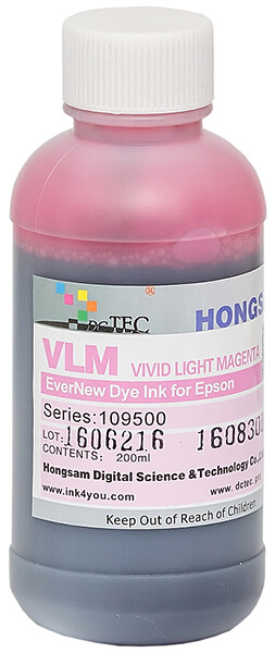 Чернила серии 109500 - Light Vivid Magenta (яркий светло-пурпурный) 200 мл 