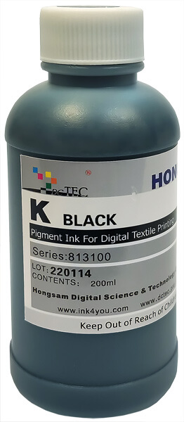 Текстильные чернила Black (чёрный) 200 мл - серия 813100