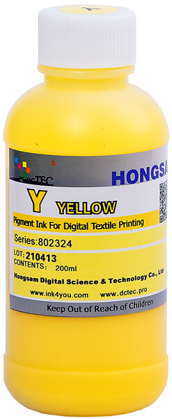 Текстильный чернила Yellow (жёлтый) 200 мл - серия 802324